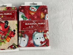 3 Seasonal Fabric Snowman, Christmas Truck Precut Fabric Sewing Art Project
