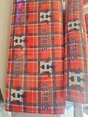 🔥NEW 10 YARDS MLB Houston Astros 60075-B Flannel Fabric