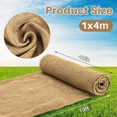 Burlap Fabric Roll – Garden Burlap Fabric Roll 40″ X 13 Feet Natural Burlap Mate