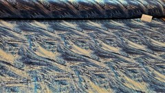 Digitally Printed Stretch Sequin on Spandex Fabric Sold BTY “Blue Waves”