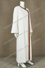 Sybok Cosplay Costume For Star Trek V The Final Frontier Robe Linen White