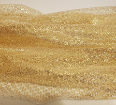 Metallic Gold Mesh Net Fabric 4 Yards x 54 Precut