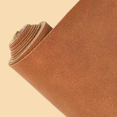 53.5 x 11.8 Inch Brown Frosted PU Leather Sheet 0.7mm Faux Suede Leather Fabr…
