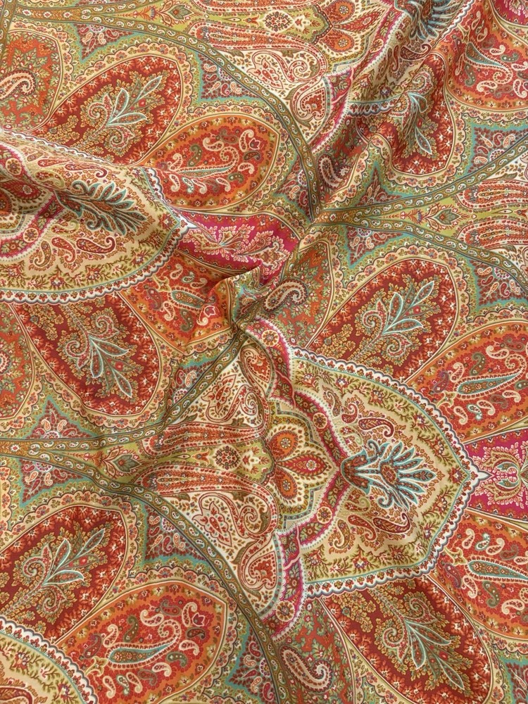 IMAN HOME $8 per yard Zulika Paisley Fabric 6 yards avail, 3yd Purchase Minimum