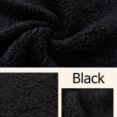 1M Polyester Sherpa Berber Fleece Fabric Faux Fur Lining Cloth Plain Soft Winter