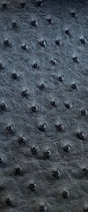 Charcoal ostrich faux vinyl Marine grade UV resistance waterproof Fabric