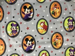 Licensed Halloween Mickey And Friend Holloween Cotton Fabric BTY