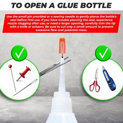 Leather Glue Adhesive 2 Pack 0.7 Oz 20g Super Glue for Leather Repair Fixing
