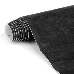 Suede Wrap Self-Adhesive Black Suede Car Interior Wrap 17in x 70in Microfiber…