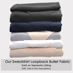 Heavy Knit Rib Ribbing to match French Terry Bullet Sweatshirt Fabric RIB ONLY