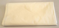 VINTAGE CREAM HEAVY THICK STARCHED COTTON FABRIC 1.82m x 1.47m