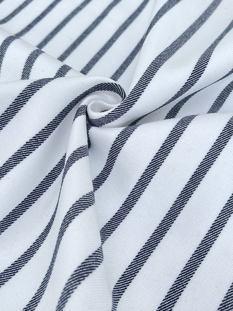 Heavy Weight Softened Cotton Fabric By The Yard 400/m2 – Upholstery Striped