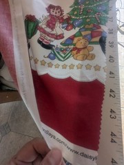 Daisy Kingdom Raggedy Ann Andy Christmas Border Fabric #1758 Cotton 44 X 3 yards