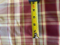Lee Jofa Burgundy Dupioni Silk Fabric – Small Checked Pattern – Designer Textil