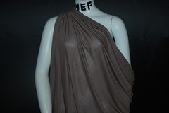 Micro Modal100% Knit Fabric Jersey Ecofriendly Super Soft & Silky Bark Brown