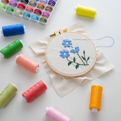 125 PCS Sewing Thread Assortment, 36 Colors 0.79 inches (2 cm) diameter, 36