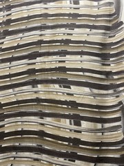 Silk Batiste Horizontal Stripes Vertical Waves Print Fabric By The Yard 54″ Wide
