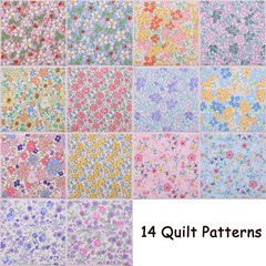 Quilting Charm Packs 42 PCS 5×5 Inch Pastel Spring Floral Cotton Squares