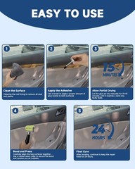 Car Headliner Repair Kit – Adhesive Glue with Roller & Brush for Upholstery, Fab