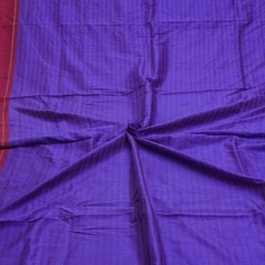 Vintage Blue 100% Pure Silk Handloom Sari Remnant 6YD Craft Fabric Silk Scrap
