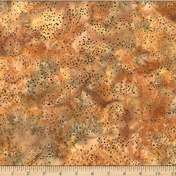 Hoffman Batiks Fabric – Bali Batik – Palomino Scattered Dots #W2589-267