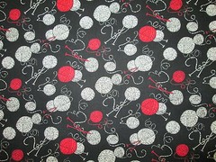 YARN BALLS KNITTING NEEDLES KNITTERS COTTON FABRIC BTHY