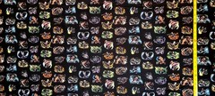 ATTACK ON TITAN BLACK ANIME 1 YARD FABRIC ( 36″ X 58″ ) BRAND NEW