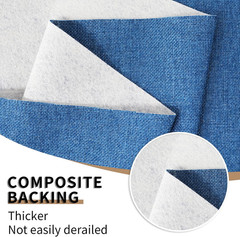 Heavy Linen Fabric 40X57 Inches, 1.2Mm Thickness, Plain Solid Color Cloth for Em