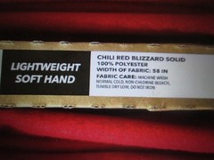 Blizzard Plush Chili Red Fleece Fabric – 58″ wide – NEW – By the yard