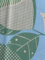 Amy Butler Fabric Midwest Modern Optic Blossom Pastel Green, Blue Lg Floral 2.33