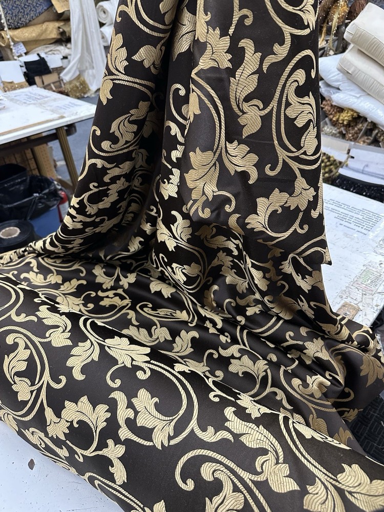 Damask Jacquard Brocade Fabric (110inch) Sold By The Yard