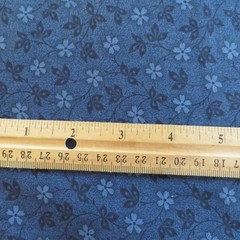 Yard, Tiny Blue Floral on Navy Cotton $3.99 Ships Any Amount Of Fabric.