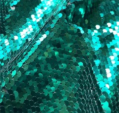 penepico Sensory Fabric Dark Green Silver 5 yd Sequins