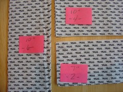Remnant Strips 2.5″ x 7″ and 2.5″ x 10″ Lengths Fabric White Black MOO COTTON