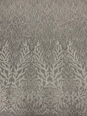 Frances WHITE Vines and Leaves Sequins on Mesh Lace Fabric by the Yard – 10153