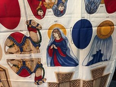 VIP Cranston~ Cotton Fabric~ Cut & Sew Panel~Keepsake Crafts~ Nativity Scene