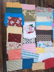 Fabric Scraps Lot Of Assorted Patterns Multicolor