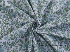 Indian Block Print By The Meter 100% Cotton Women Dress Craft Sewing Fabric Gray