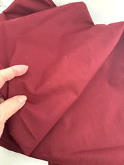 Vtg 4+Yd 44X146 Dark Solid Burgundy Wine Red Cotton FABRIC Quilting Sewing Cottn