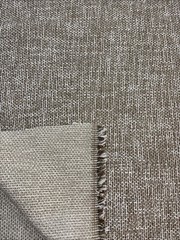 Upholstery Fabric Medium Brown White Woven Non-Slip Back 2 Yds 56” Wide