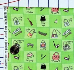 Girlfriend Purses Travel Trip Accessories Daisy Kingdom Cotton fabric 32″ inches