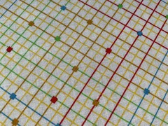 Fabric ” Colorful Plaid” Fabric 44″x 43” 80s 862