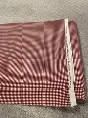 Waverly fabric Country County Fair red gingham check cotton USA 110” By 102”
