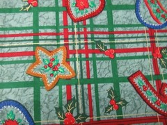 “Tis The Season” CHRISTMAS FABRIC FOR Jo-Ann Stores Green Multi SBTY X 44″ W