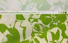 P KAUFMANN PEONY LIME GREEN LARGE FLORAL CURTAIN CUSHION FABRIC BY THE YARD