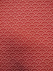 Rosso Onde Digitalmente Stampato Giapponesi Importato Tradizionale Imbottitura