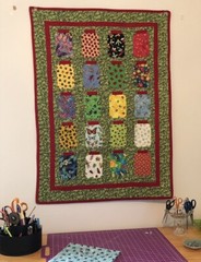 Bug Jar Quilt Fabric, 25 Assorted 4 1/2”x6” Rectangles, FREE Bug Jar Pattern #1