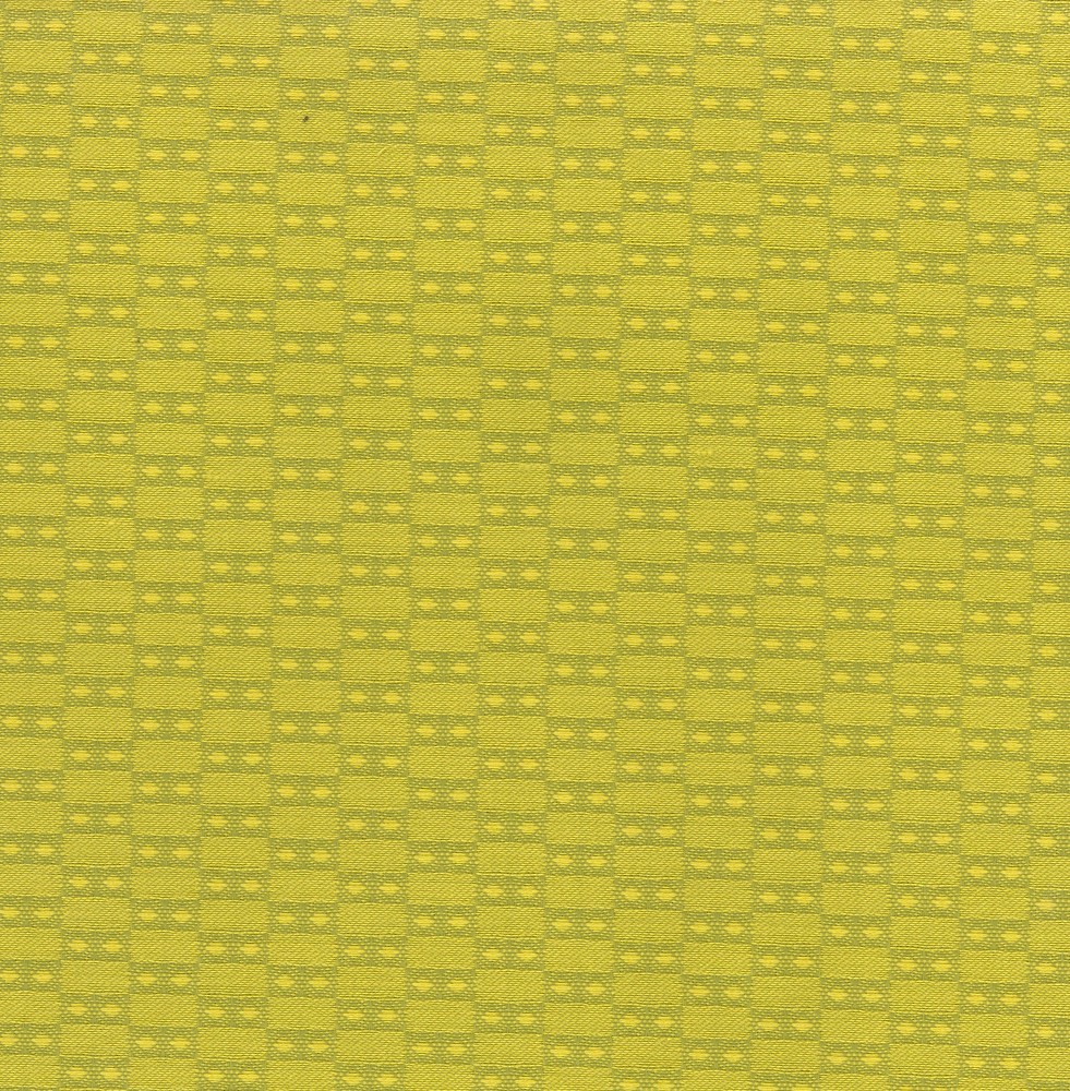 Domino Citron Yellow Green Geometric INCASE Crypton Upholstery Fabric 0680-590