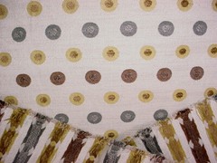 16Y Groundworks GWF-3049 Ventana Dots Lemongrass Dot Chenille Upholstery Fabric