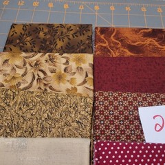 LOT OF 15 FAT QUARTERS COTTON FABRIC ASSTD COLORS & DESIGNS lot 26